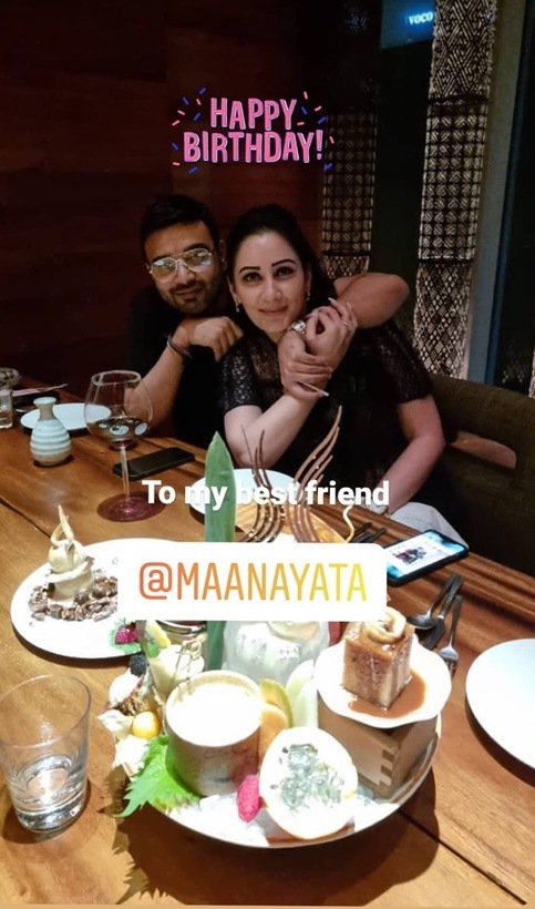 Maanayata Dutt birthday friend