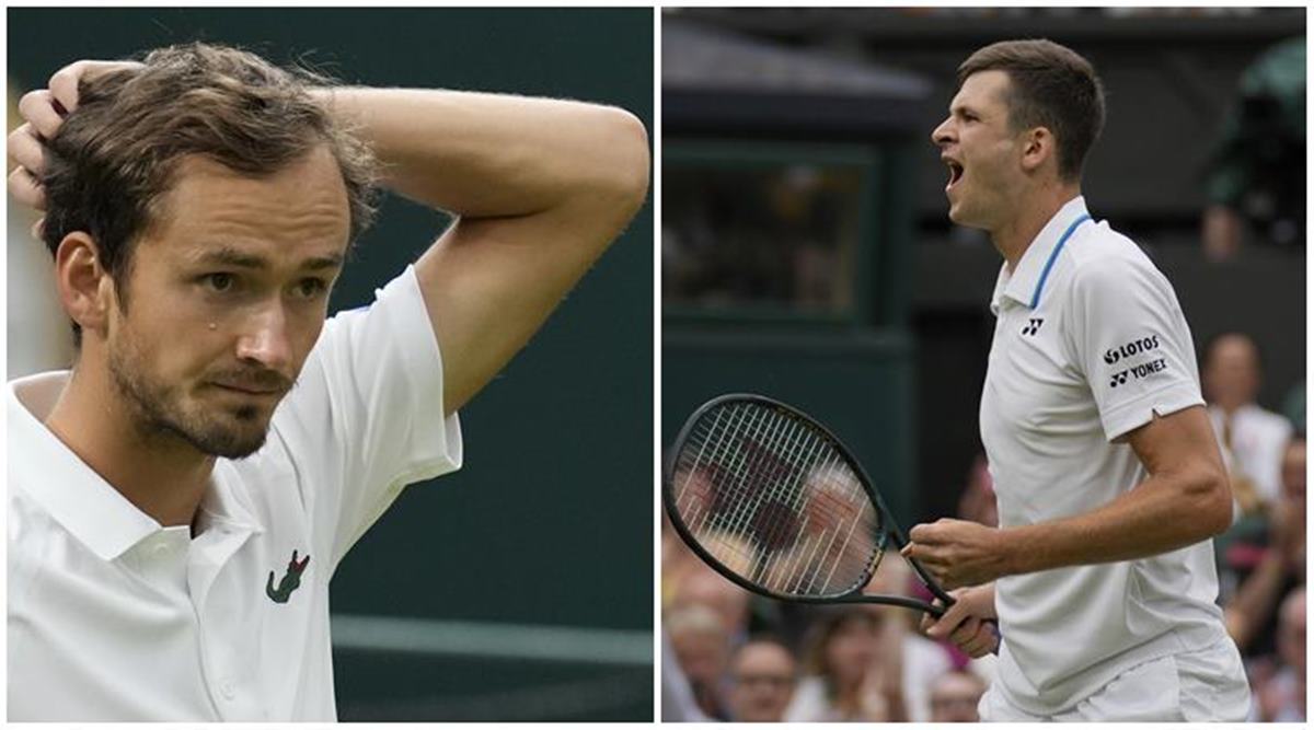 Polands Hurkacz edges Medvedev at Wimbledon Tennis News
