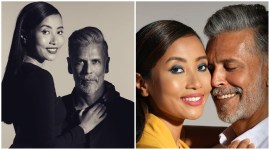 Milind Soman and wife Ankita Konwar celebrate 3rd wedding anniversary photos