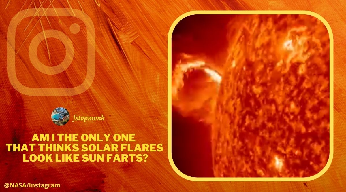 Solar fart or zit? Netizens react after NASA shares footage of Sun’s Coronal Mass Ejection - The Indian Express