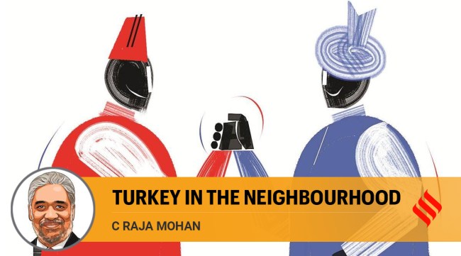 India, which has been at the receiving end of Erdogan’s internationalism, has multiple options in pushing back. (Illustration by C R Sasikumar)