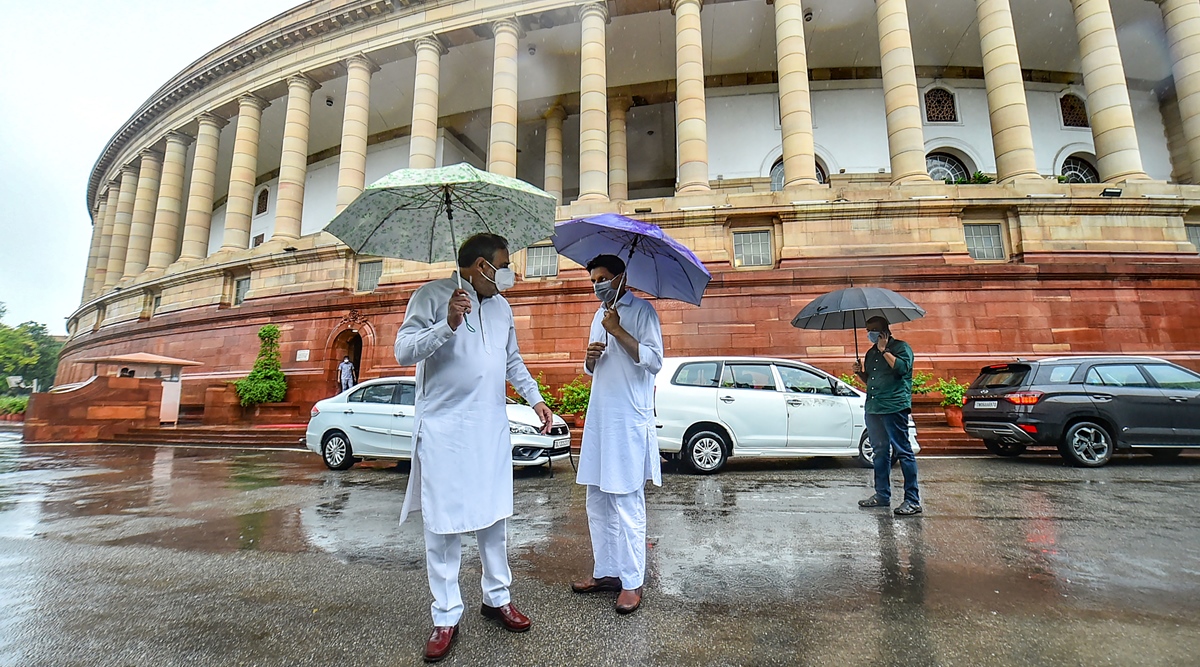 Opposition Members Throw Papers Tear Placards In Lok Sabha Three