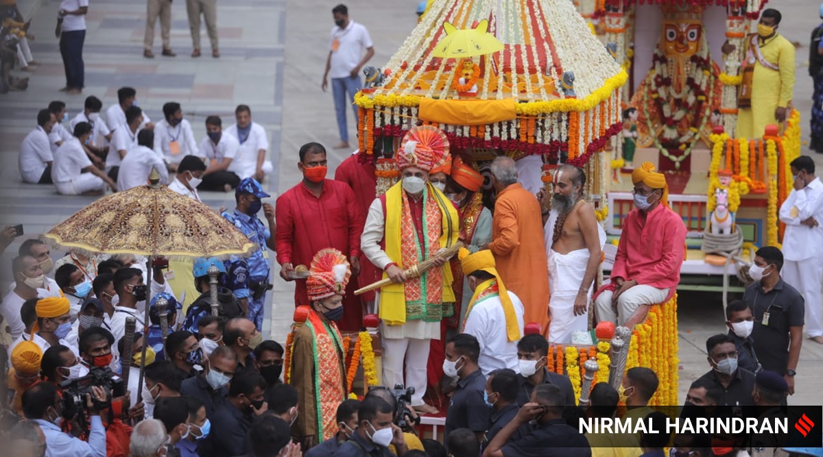 Rath Yatra begins at Jagannath Temple in Ahmedabad with Covid