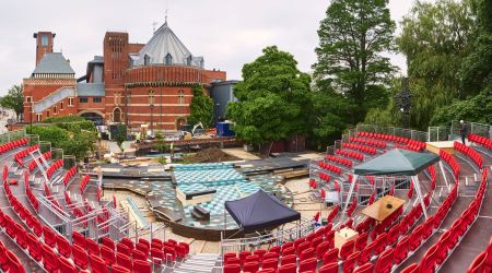 The RSC's garden theatre can sit 500 people - or 310 with social distancing.