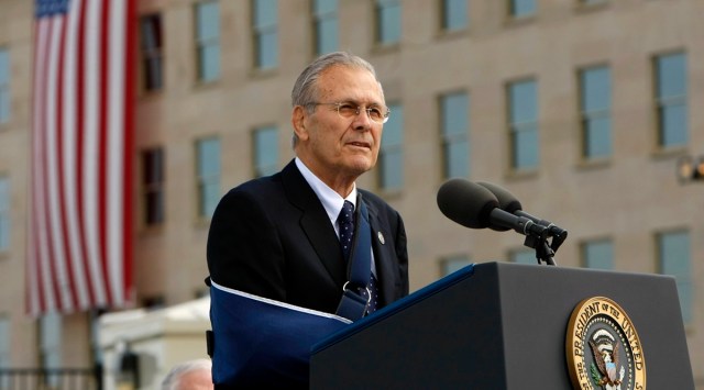 Former defense secretary Donald Rumsfeld. (File Photo/AP)