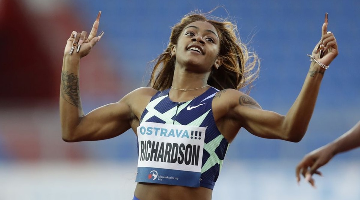 No Relay Banned Sprinter Sha Carri Richardson Left Off Olympic Team Sports News The Indian Express