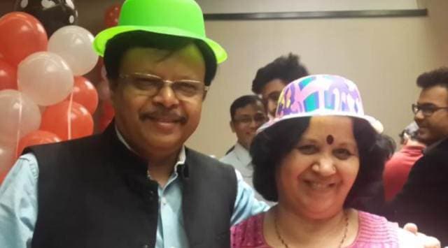 Shivam Hospital owners Dr Shivraj Pataria and wife Neeta. (Express Photo)