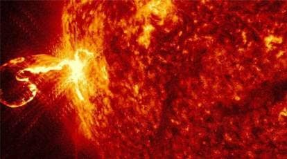 Sun throws out strongest explosion in years on a day full of solar