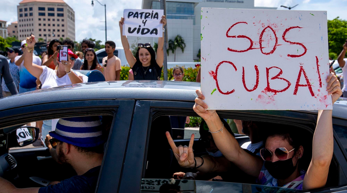 Thousands of protesters take to the streets in Cuba | World News,The Indian Express