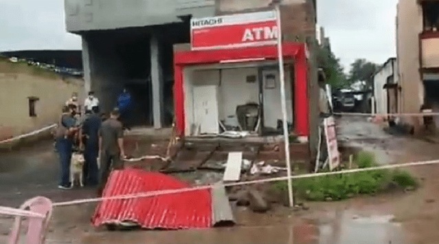 The incident was reported at an ATM kiosk located at Bhamboli near Chakan town of Pune district, 25 kilometres from Pune city, at around 2.30 am on Wednesday.