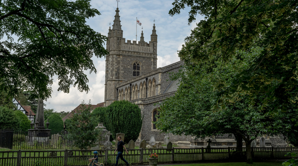 The town of Beaconsfield, England, northwest of London, on July 9, 2021. Some former Conservative voters in Beaconsfield express a mixture of disdain for the prime minister and alarm about his leadership. (The New York Times)
