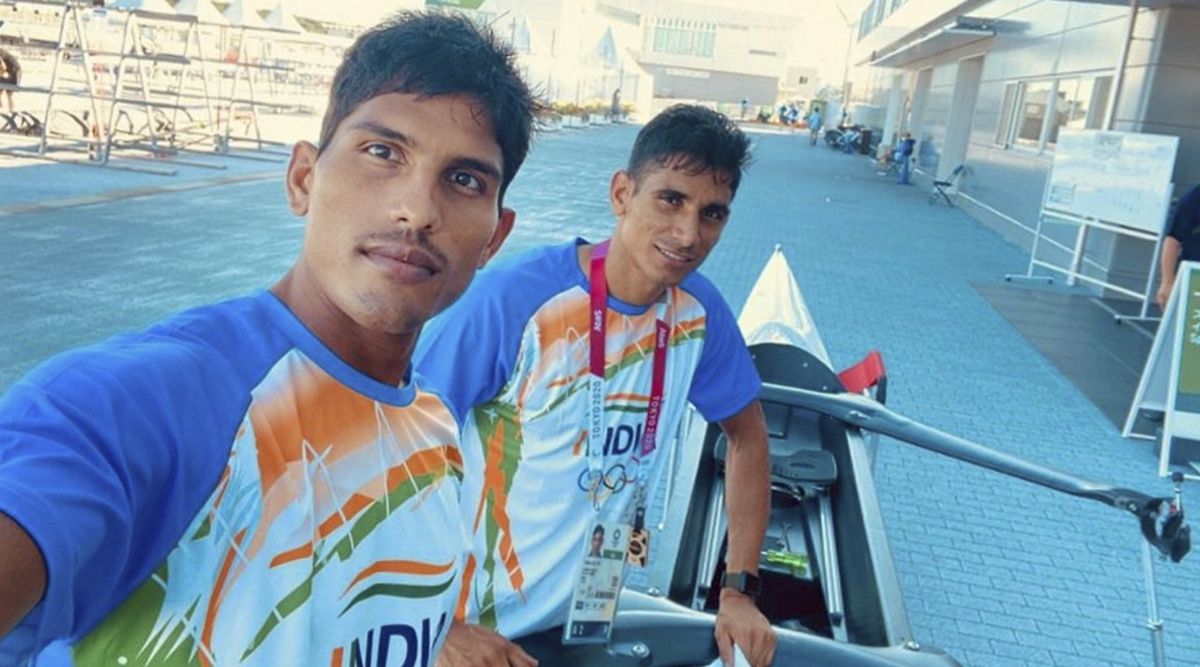 Indian rowing team Jat Arjun Lal and Arvind Singh
