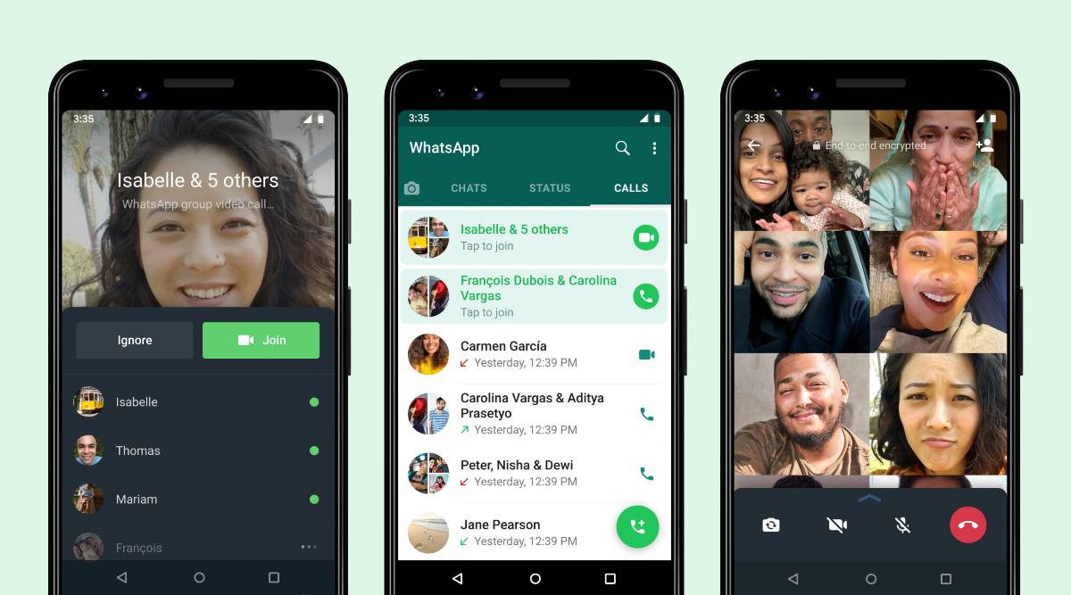 WhatsApp introduces joinable group calls, allows users to drop off and