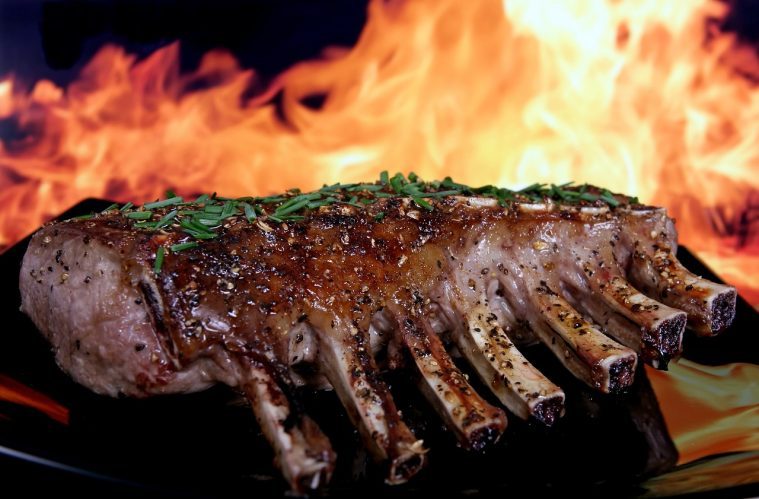 Costillas, comida americana, cuatro de julio