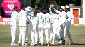 mehidy hasan, mehidy hasan best bowling away test, zimababwe vs bangladesh one off test, bangladesh test win, mahmudullah test retirement