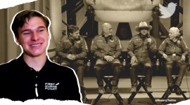 Blue Origin launch, watch Blue Origin space flight launch, Jeff Bezos space trip, space tourism, Jeff Bezos Blue Origin launch , Oliver Daemen never ordered from amazon, indian express, indian express news