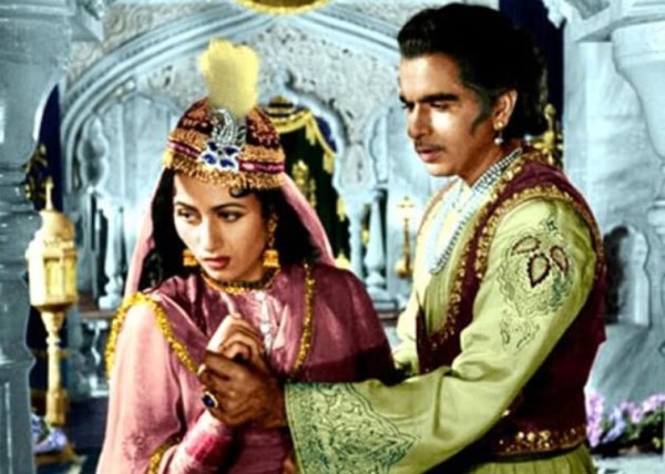 Dilip Kumar and Madhubala in Mughal-E-Azam
