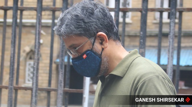 Hany Babu outside the special NIA court (Express Photo/Ganesh Shirsekar)