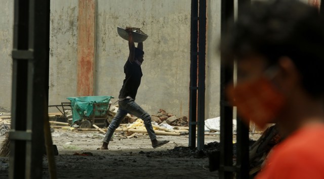 On Monday, the board opened three special camps for the correction of bank details of construction workers who could not be given the one-time assistance of Rs 5,000 due to the absence of bank details during the registration. (Express file photo by Praveen)