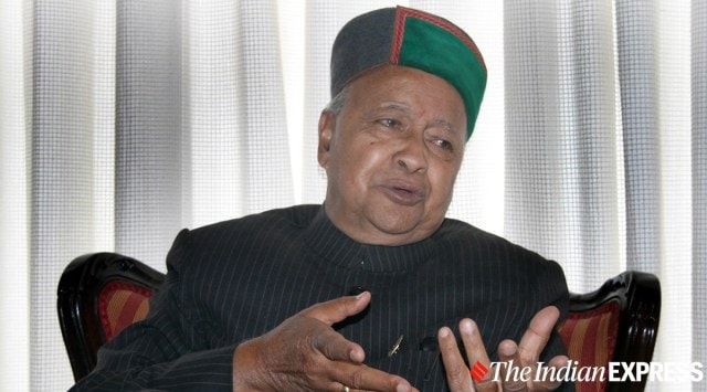 Virbhadra Singh in 2015. (Express Photo by Lalit Kumar)