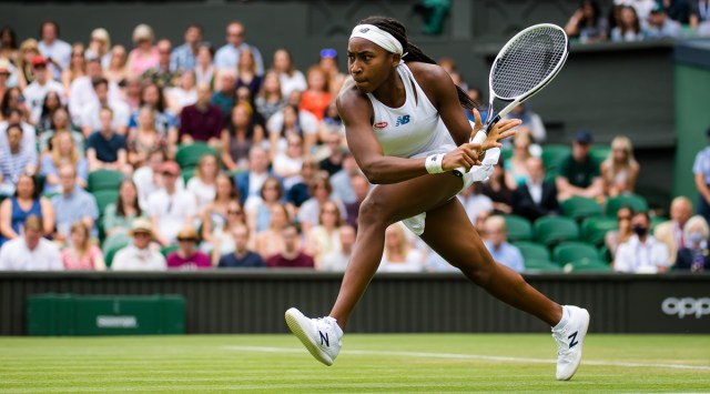 Coco Gauff hit one backhand around the net post in the first set along the way to earning a berth in the French Open quarterfinals for the second consecutive year. (Twitter/WTA)