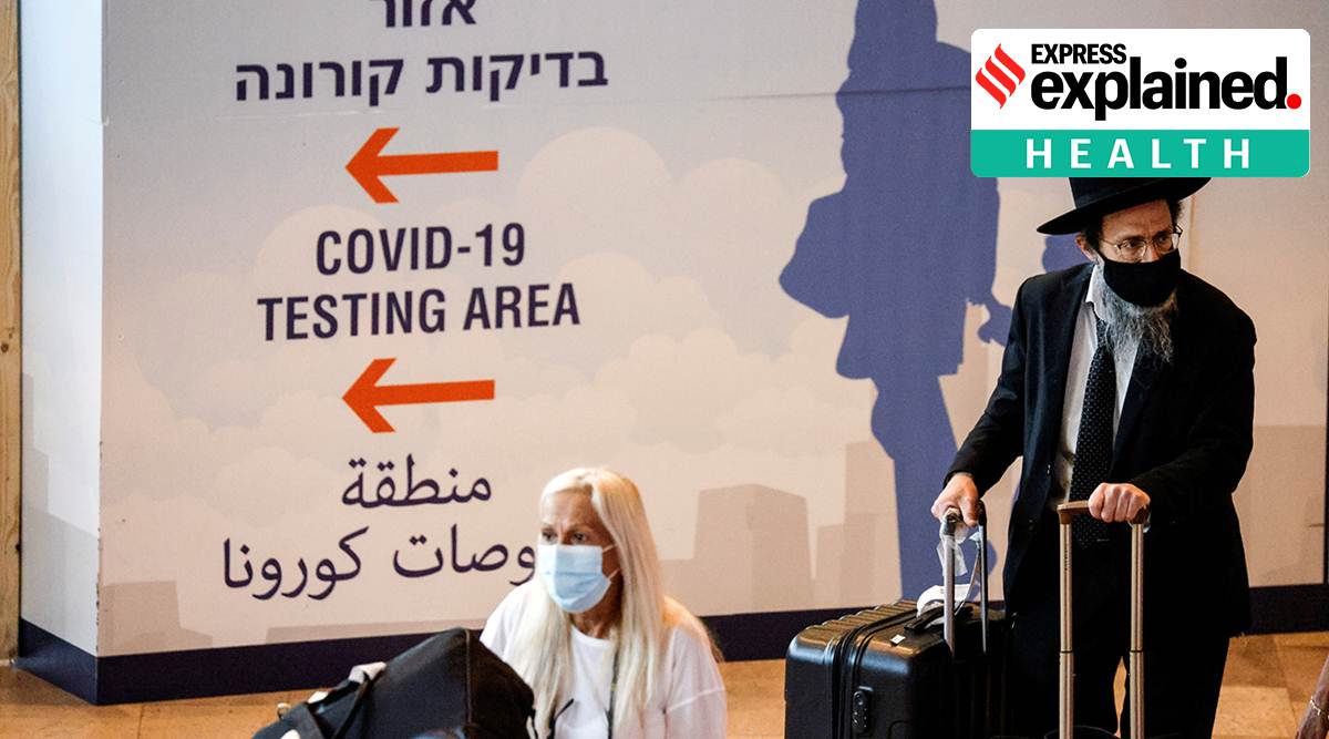 At Ben Gurion International Airport near Tel Aviv. The Delta variant is spreading in Israel, where new Covid cases have seen a resurgence after having dropped to nil on May 1. (Reuters Photo)