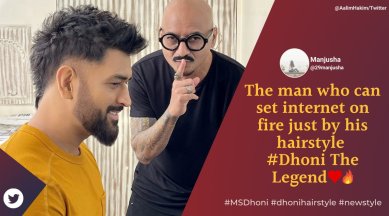 MS Dhoni's new look, hairstyle set the Internet on fire; check recent pic  of 'Perfect Hollywood Hero