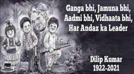 dilip kumar, dilip kumar dead, dilip kumar amul cartoon, amul topicals, dilip kumar films, dilip kumar death homage, viral news, entertainment news, indian express