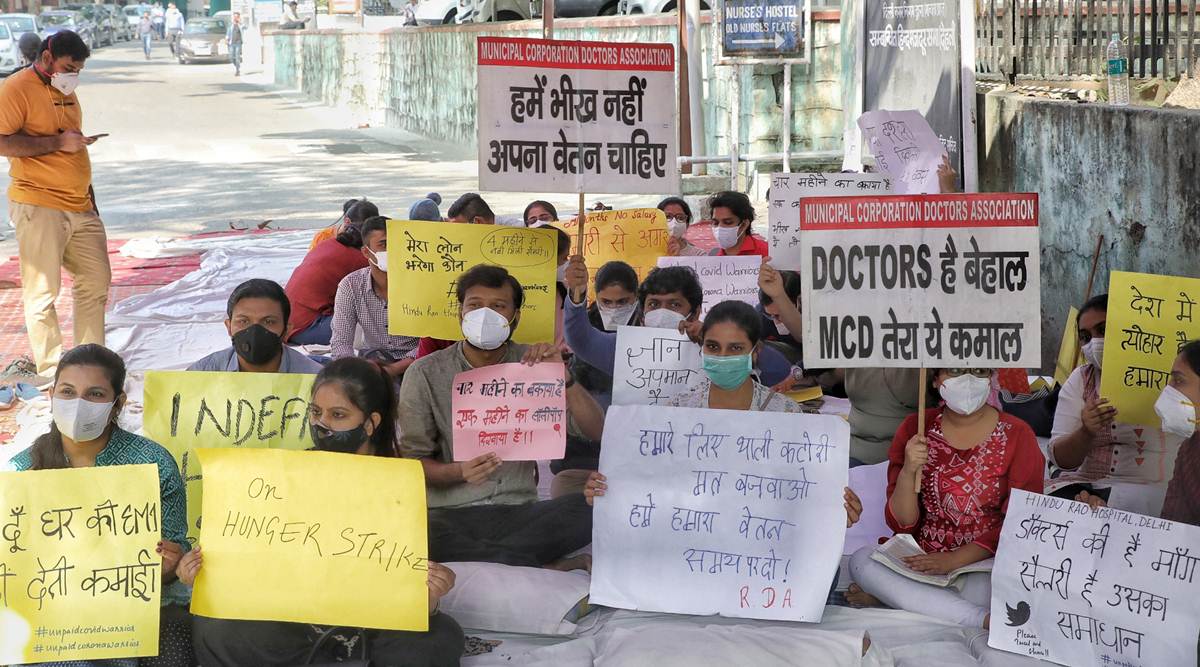 Several protests have been held by employees over salary delays.