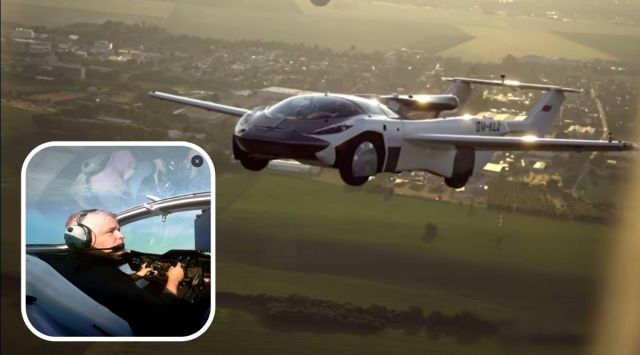 The vehicle transforms into an aircraft in two minutes and 15-seconds. (Source: KleinVision/YouTube)
