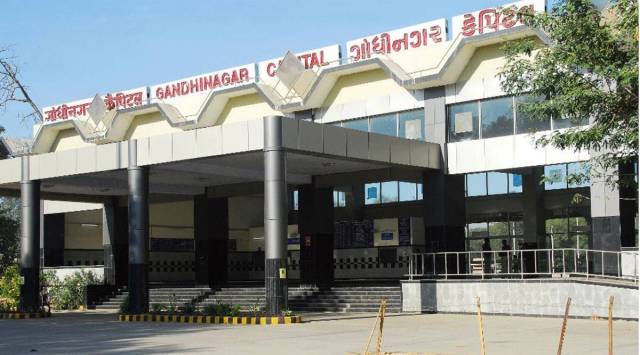 The newly-built Gandhinagar railway station, which will be virtually inaugurated by Prime Minister Narendra Modi on Friday, will be five times bigger than its predecessor and is the first of the 125 stations on the Indian Railways network to be redeveloped. (File photo)