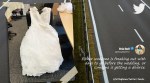 missing bridal dress, bridal dress found in highway, bridal dress fisco, texas bridal dress tollway, DNT frisco bridal dress, odd news, viral news, indian express