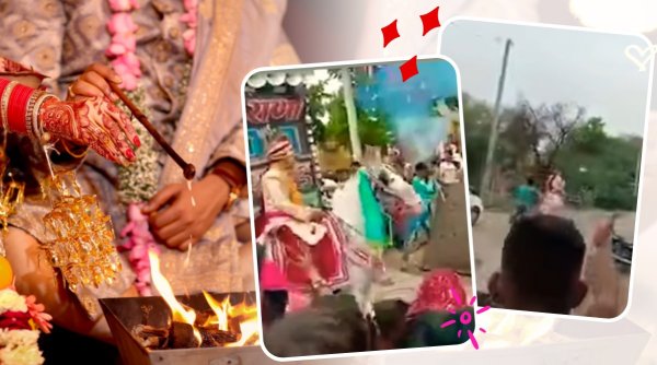 horse run away with groom, mare run away with groom, dulha leke bhaga ghodi, wedding fails, viral videos, funny news, odd news, indian express