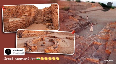 Dholavira, Dholavira unesco tag, Dholavira harappan city, indian indus valley civilisation sites, unesco, unesco heritage list, india unesco heritage sites, trending news, viral news, indian express