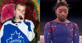 justin bieber, simone biles