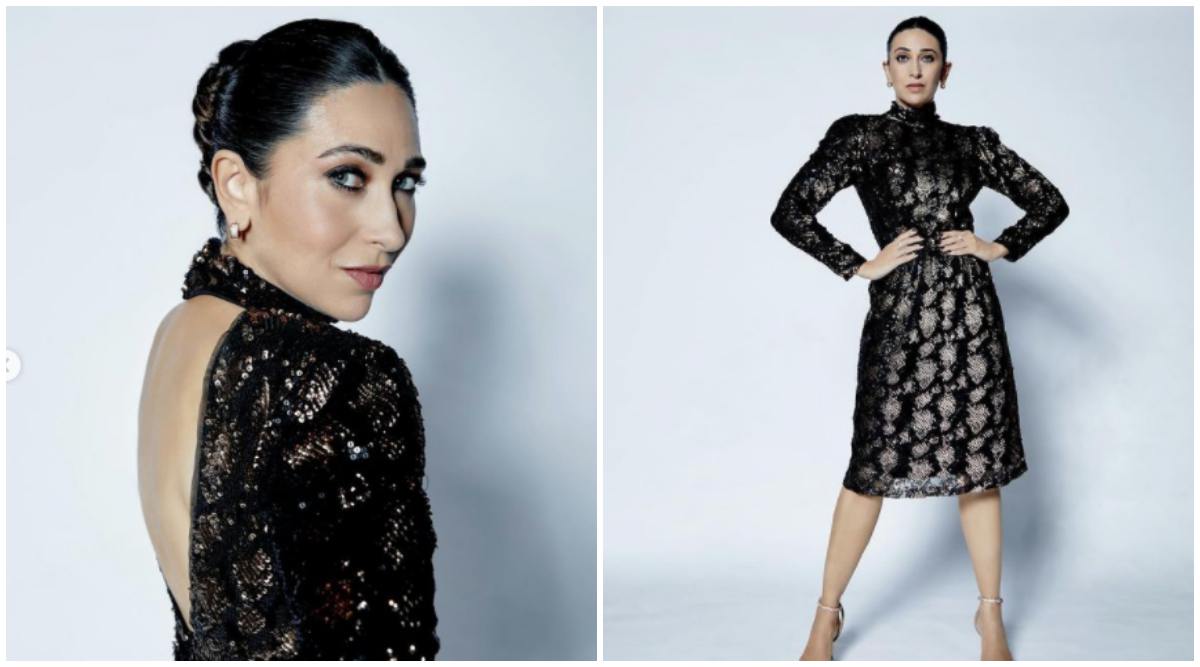Karisma Kapoor is 'hottest of them all' as she dazzles in a sequin dress |  Lifestyle News,The Indian Express