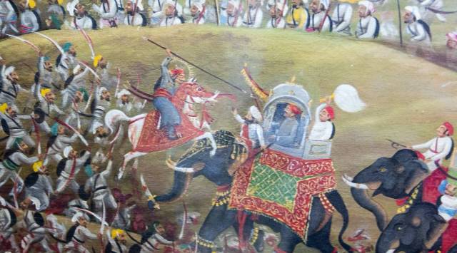 Maharana Pratap of Mewar fighting at the Battle of Haldi Ghati. (Photo: Daniel VILLAFRUELA/Wikimedia Commons)
