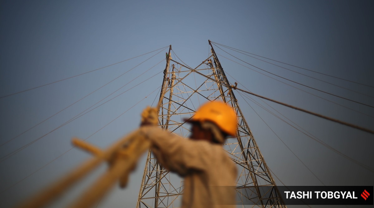 At a construction site in New Delhi. (Express Photo: Tashi Tobgyal, File)