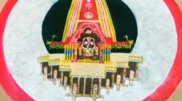 puri rath yatra, puri rath yatra 2021, sudarsan pattnaik, indianexpress, rath yatra, puri festival, hindu festival, lord jagannath, indianexpress.com