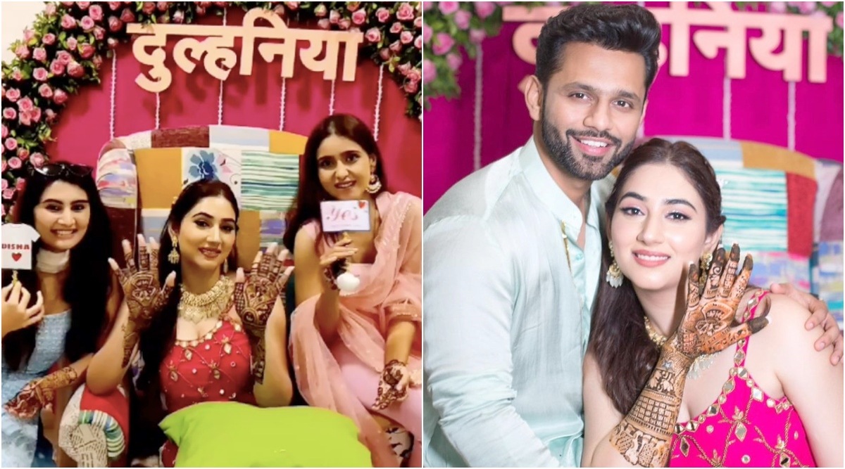 rahul vaidya disha parmar wedding mehendi