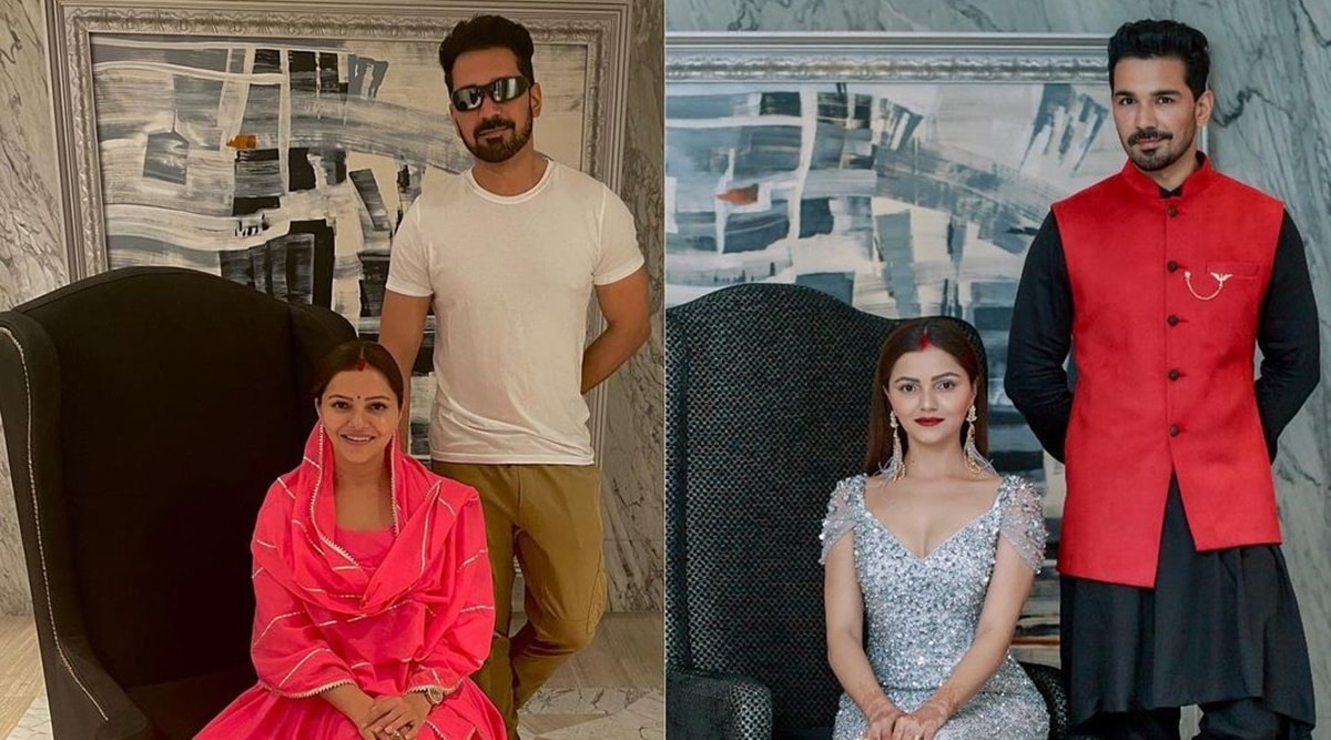 Rubina Dilaik And Abhinav Shukla Recreate Wedding Moments See Adorable Photos Television News