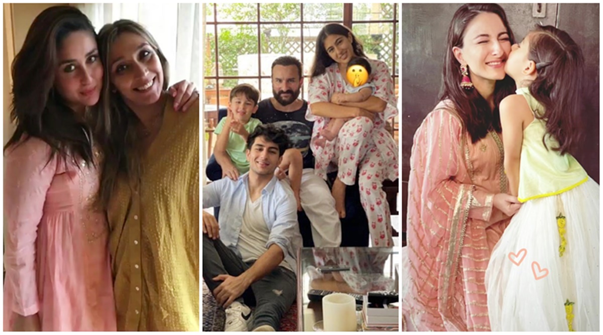 Inside Saif Ali Khan S Eid Celebration With Sons Jeh Taimur And Ibrahim Daughter Sara Ali Khan