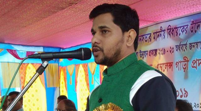 MLA Sudhangshu Das of Fatikroy assembly constituency. (Photo: Facebook @MLA Sudhanshu Das - FanClub)