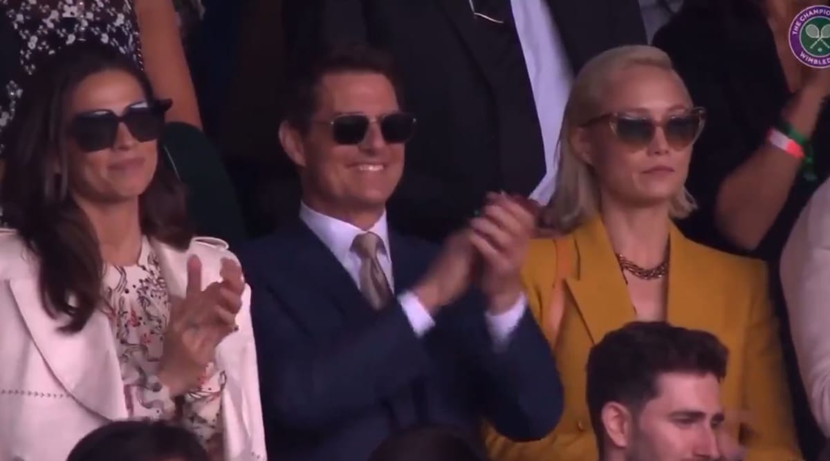 Tom Cruise Fist Bumps David Beckham At Euro 2020 Final Attends Wimbledon With Hayley Atwell Entertainment News The Indian Express