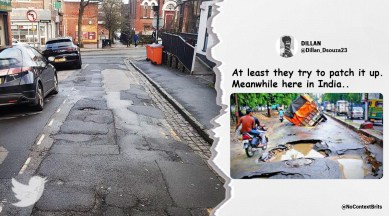 tweet Britain roads, bad roads, hilarious post bad roads, twitter threads, hilarious twitter thread on roads, Trending news, Indian Express news