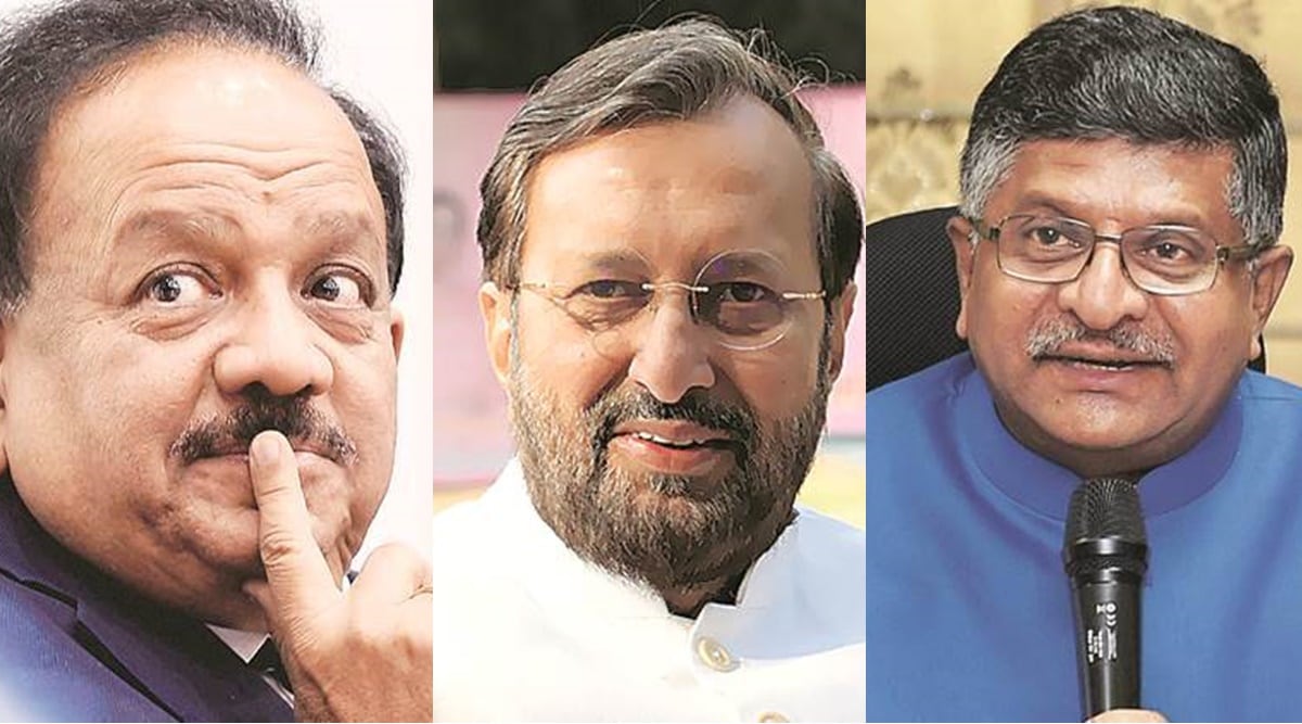 Cabinet expansion: 12 ministers, including Harsh Vardhan, Ravi Shankar Prasad, Javadekar resign | India News,The Indian Express