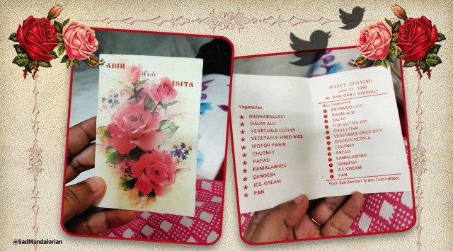 wedding, wedding card, wedding card viral, wedding card, marriage wedding cards viral tweet, twitter reactions, indian express, indian express news