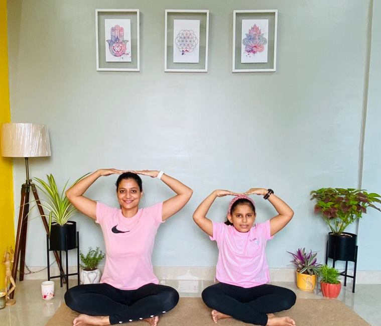 yoga, yoga with kids, breathing exercises for children, practising breathing techniques with kids at home, yoga for kids, parenting, indian express news