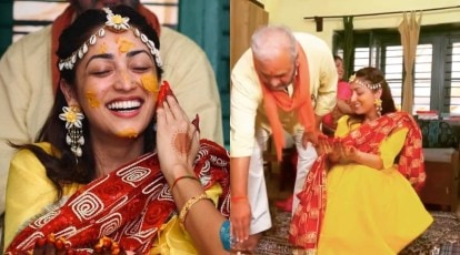 Yami Gautam is a traditional pahadi bride in this unseen video from haldi  ceremony | Entertainment News,The Indian Express