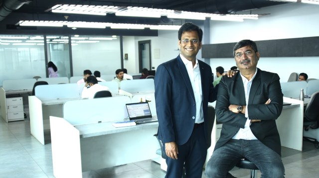 Medisage co-founder Abhishek Ghosh and founder Bhagwat Dhingra. (Express Photo)